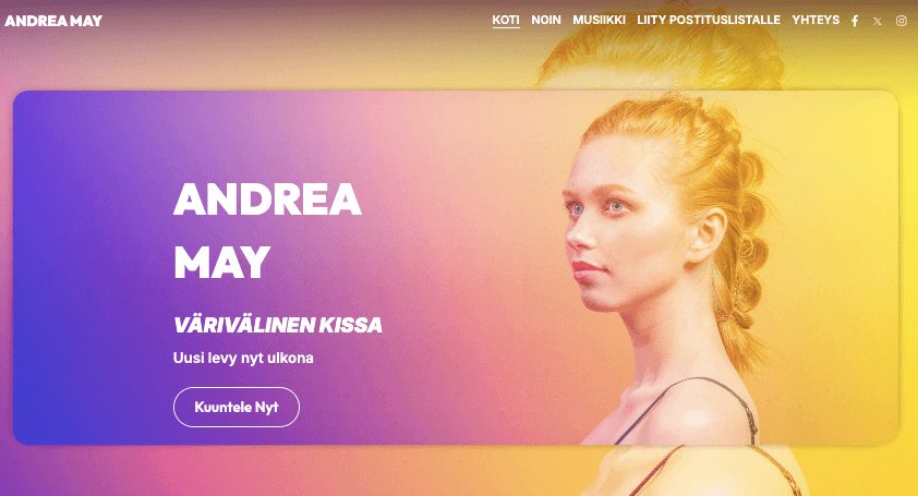 Andrea May -mallipohja Strikinglyltä Andrea May -mallipohja Strikinglyltä