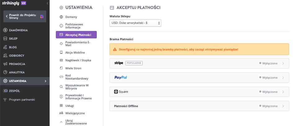 Wykorzystanie Strikingly do zaspokojenia potrzeb klientów - Zarządzanie funkcjami e-commerce - wiarygodne opcje płatności Wykorzystanie Strikingly do zaspokojenia potrzeb klientów - Zarządzanie funkcjami e-commerce - wiarygodne opcje płatności
