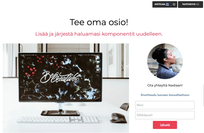 Strikinglyn Oman osion luominen Strikinglyn Oman osion luominen