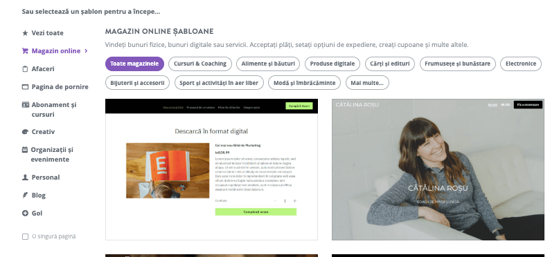 Funcții ale site-ului - Funcțiile Strikingly se extind la soluții de e-commerce - Utilizatorii pot alege un șablon Funcții ale site-ului - Funcțiile Strikingly se extind la soluții de e-commerce - Utilizatorii pot alege un șablon
