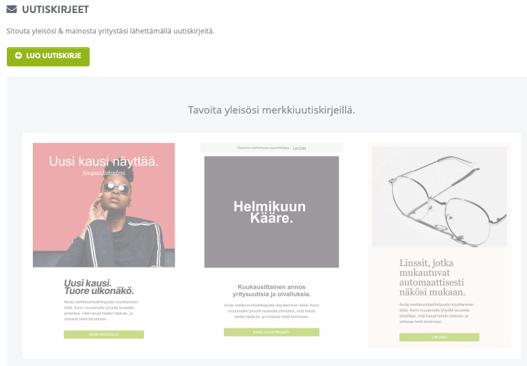 Strikingly Uutiskirje niche-markkinointiin Strikingly Uutiskirje niche-markkinointiin