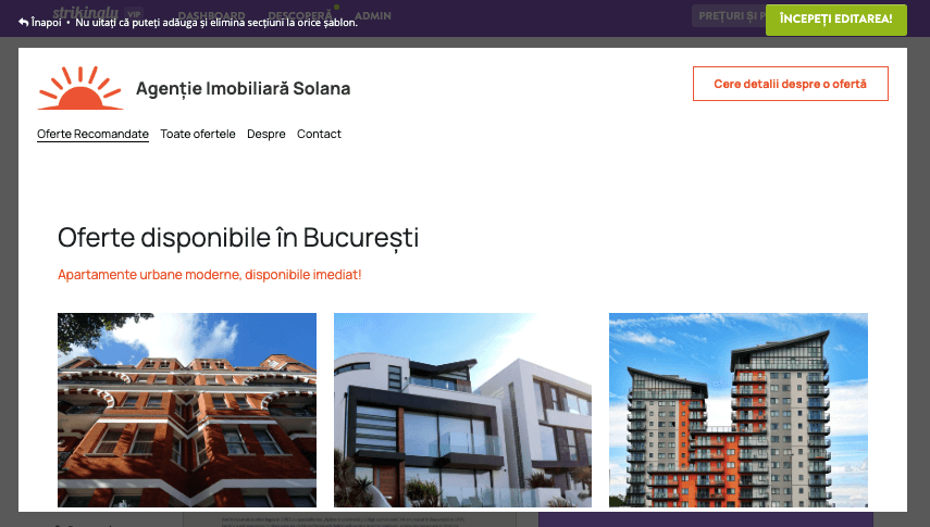 Începeți o companie imobiliară cu Strikingly - Adăugați anunțuri imobiliare Începeți o companie imobiliară cu Strikingly - Adăugați anunțuri imobiliare