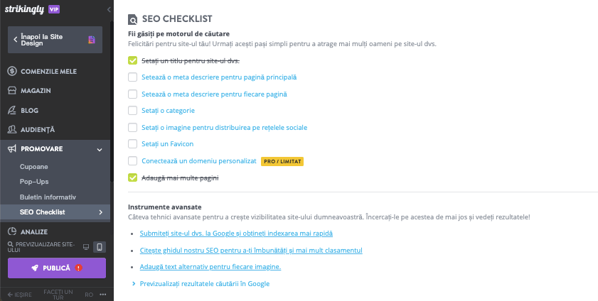 Cum poate Strikingly să ajute cu publicitatea pentru fitness - optimizare SEO Cum poate Strikingly să ajute cu publicitatea pentru fitness - optimizare SEO