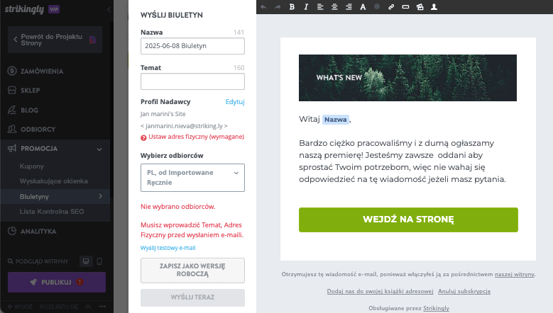Jak Strikingly może pomóc w hurtowej sprzedaży odzieży - marketing e-mailowy Jak Strikingly może pomóc w hurtowej sprzedaży odzieży - marketing e-mailowy