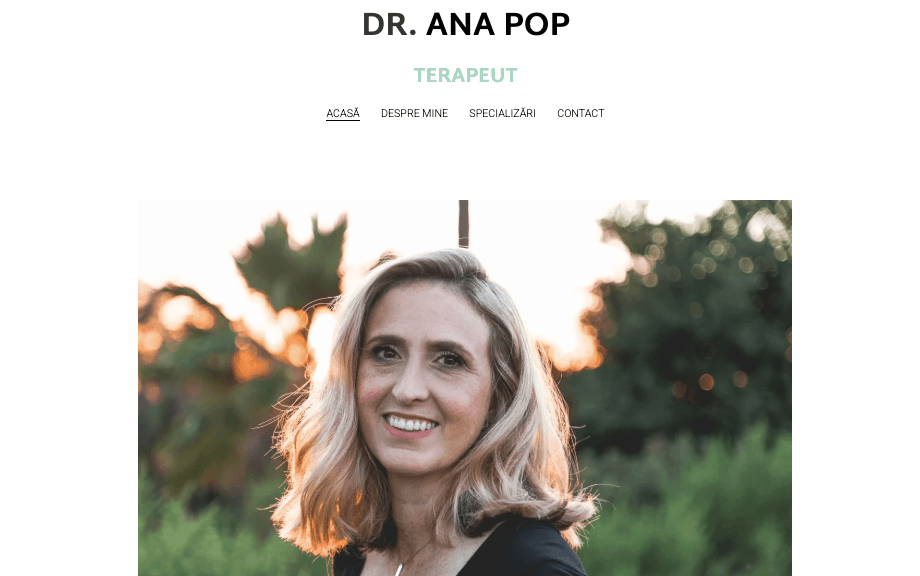 Șablon terapeut Șablon terapeut