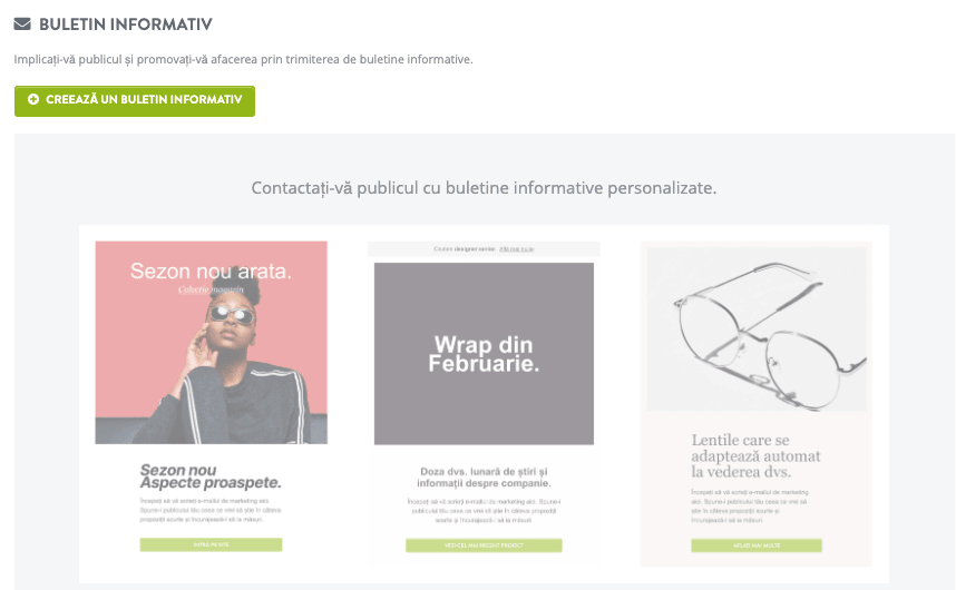 Strikingly buletin informativ caracteristică Strikingly buletin informativ caracteristică