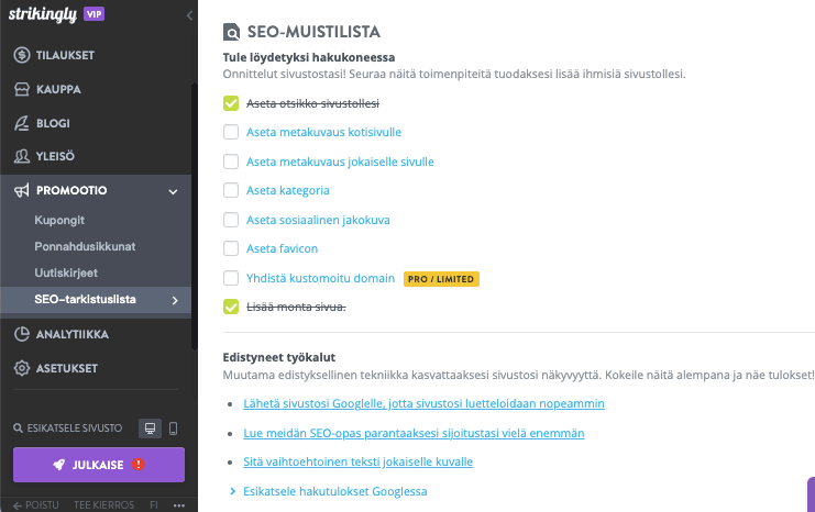 Kuinka Strikingly voi auttaa sinua taloussuunnittelussa - SEO-optimointi Kuinka Strikingly voi auttaa sinua taloussuunnittelussa - SEO-optimointi