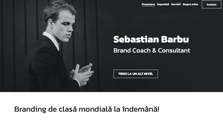 Brand Coach Speaker șablon de site web de la Strikingly Brand Coach Speaker șablon de site web de la Strikingly