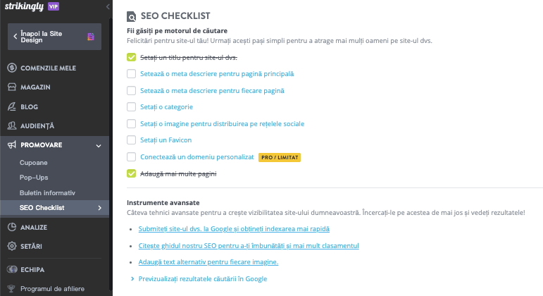 Cum poate Strikingly să ajute cu afișarea produselor - optimizarea SEO Cum poate Strikingly să ajute cu afișarea produselor - optimizarea SEO