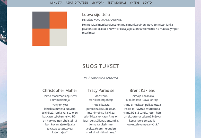 Aloita freelance-yritys: Esittele suosituksia verkkosivustollasi Aloita freelance-yritys: Esittele suosituksia verkkosivustollasi