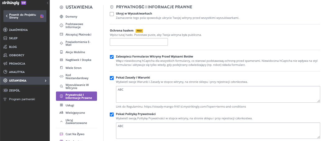 Ułatwianie Polityki Prywatności dzięki Strikingly Ułatwianie Polityki Prywatności dzięki Strikingly
