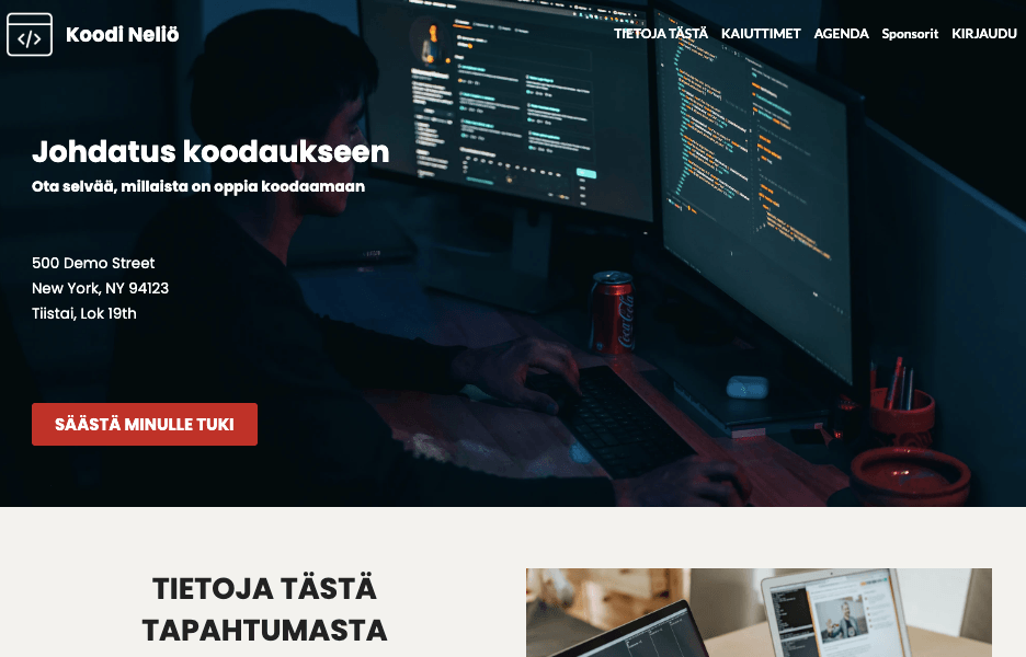 CodeSquare-malli Strikinglyltä CodeSquare-malli Strikinglyltä