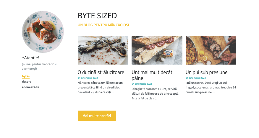 Șablon de conținut de dimensiuni mici de la Strikingly Șablon de conținut de dimensiuni mici de la Strikingly
