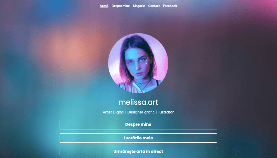 Șablonul creativ Melissa.Art Șablonul creativ Melissa.Art