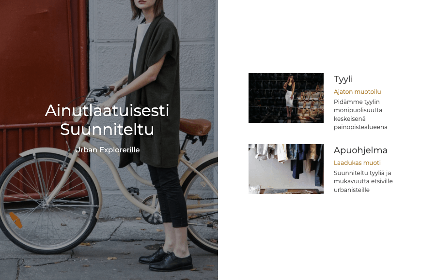 Näkökulma verkkokaupan mallipohja Näkökulma verkkokaupan mallipohja