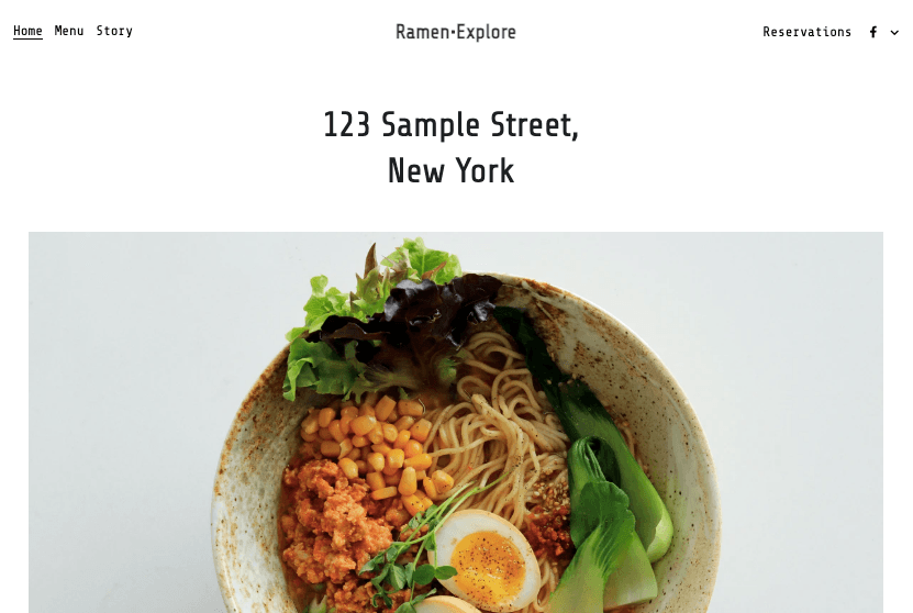 Ramen Explore -ruokablogipohja Ramen Explore -ruokablogipohja