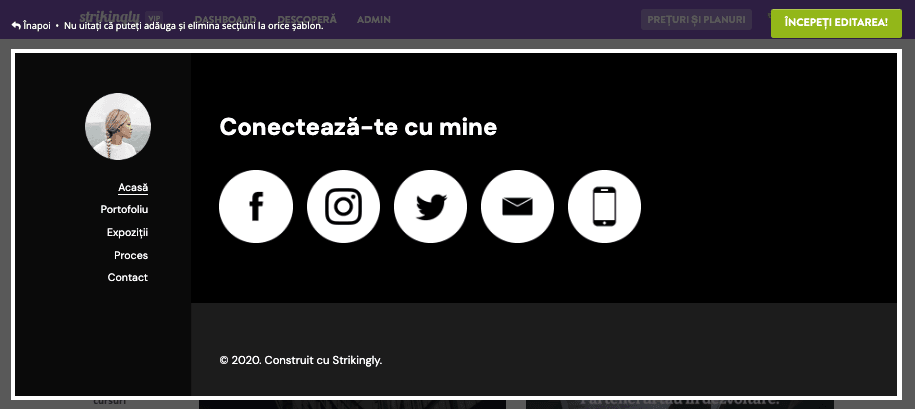 Strikingly pentru soloprenori - interacțiune cu audiența Strikingly pentru soloprenori - interacțiune cu audiența