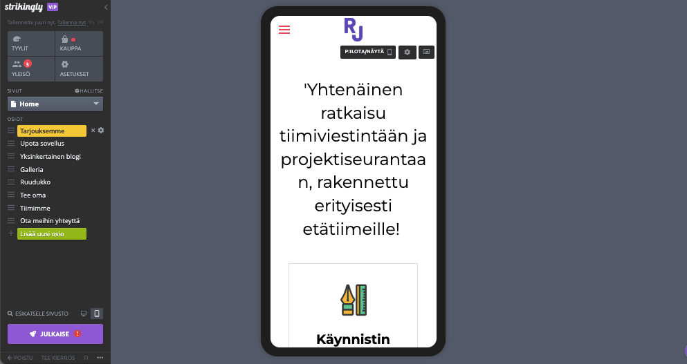 Kuinka käytät logosuunnittelun trendejä Strikinglyssä - Testaa ja iteroi Kuinka käytät logosuunnittelun trendejä Strikinglyssä - Testaa ja iteroi