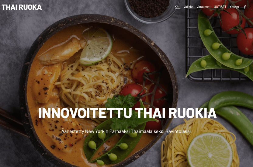 Strikinglyn Thai Cuisine -malli Strikinglyn Thai Cuisine -malli