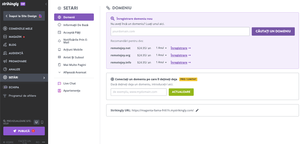 Cum să construiești un site de blog uimitor cu Strikingly - adaugă un domeniu personalizat Cum să construiești un site de blog uimitor cu Strikingly - adaugă un domeniu personalizat