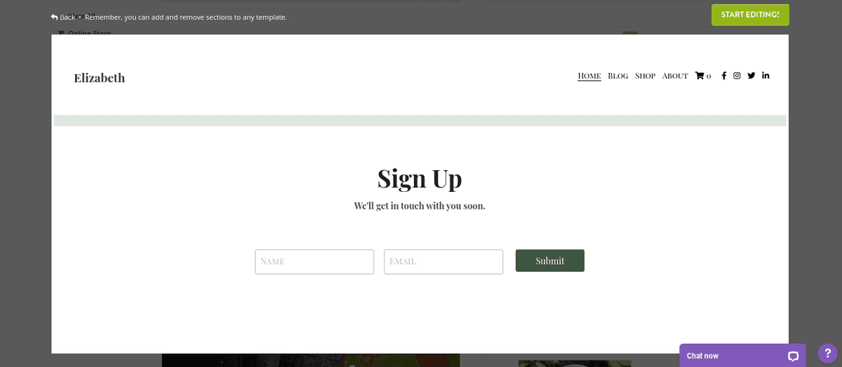 Utilizarea Strikingly pentru promovarea blogului - butoane call-to-action (CTA) Utilizarea Strikingly pentru promovarea blogului - butoane call-to-action (CTA)