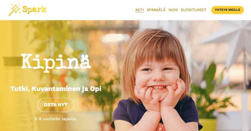 Spark-verkkokaupan malli Strikinglyltä Spark-verkkokaupan malli Strikinglyltä