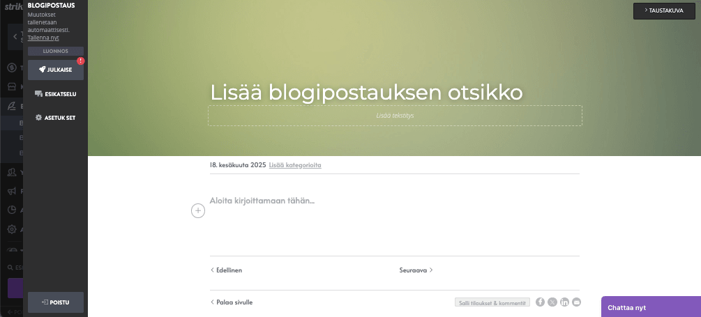 Strikinglyn käyttö sosiaalisen median sitouttamiseen – hyödynnä Strikinglyn blogiominaisuuksia Strikinglyn käyttö sosiaalisen median sitouttamiseen – hyödynnä Strikinglyn blogiominaisuuksia