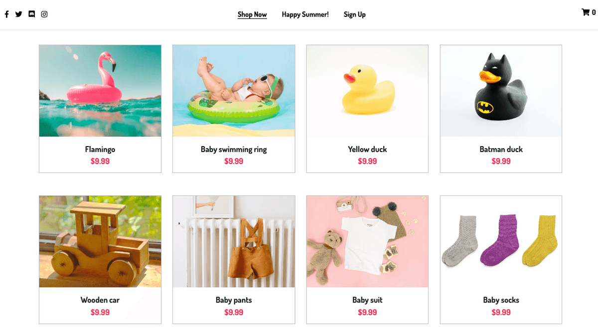 Szablon Sklepu Internetowego Peggi z Strikingly Szablon Sklepu Internetowego Peggi z Strikingly