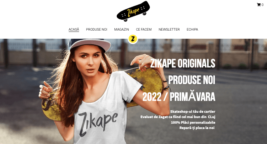 Șablonul de site Zikape de la Strikingly Șablonul de site Zikape de la Strikingly