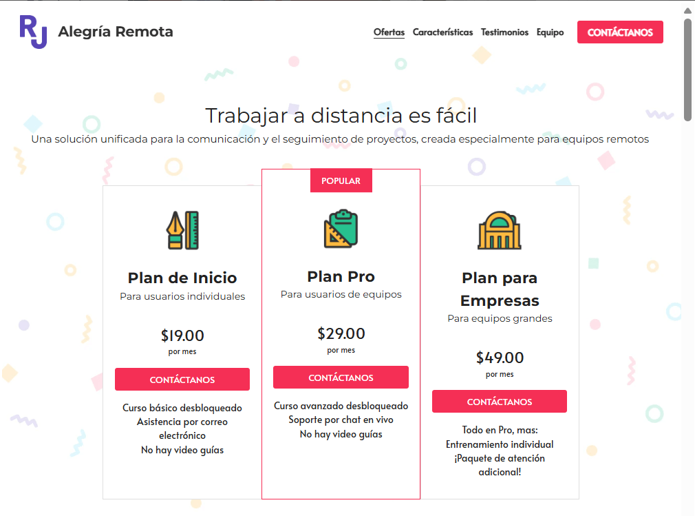 Plantilla de Joy a Distancia - Alojamiento Web Gratuito con Strikingly Plantilla de Joy a Distancia - Alojamiento Web Gratuito con Strikingly