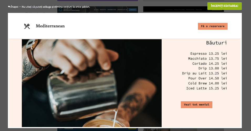 Cum poate Strikingly să ajute la marketingul restaurantelor - Meniu online și informații Cum poate Strikingly să ajute la marketingul restaurantelor - Meniu online și informații