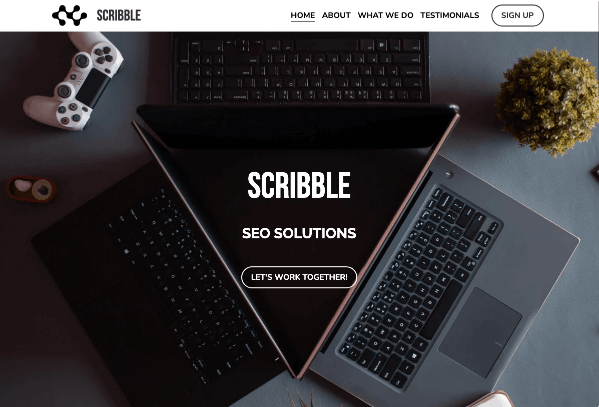 Scribble Template od Strikingly Scribble Template od Strikingly