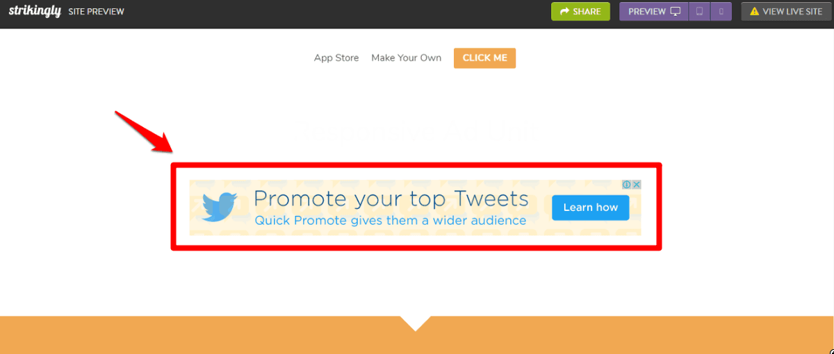 دمج AdSense مع موقعك على Strikingly دمج AdSense مع موقعك على Strikingly
