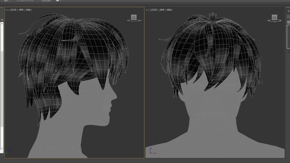 3dsmax,sims4cc,銀河英雄伝説,mod,髪の毛モデリング 3dsmax,sims4cc,銀河英雄伝説,mod,髪の毛モデリング