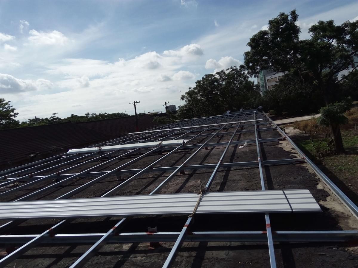 台糖倉庫鋼構屋頂-鋼構骨架 台糖倉庫鋼構屋頂-鋼構骨架