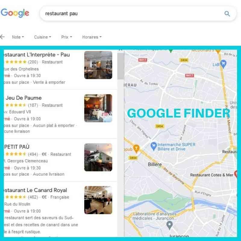 Referencement restaurant dans Google Finder : un élément majeur pour le SEO restaurant. Referencement restaurant dans Google Finder : un élément majeur pour le SEO restaurant.