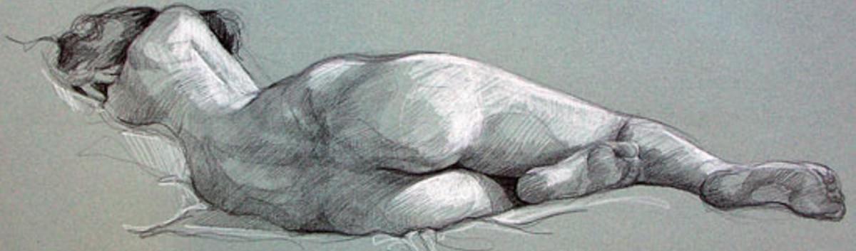 Nu Féminin Carré d'art sur papier Nu Féminin Carré d'art sur papier
