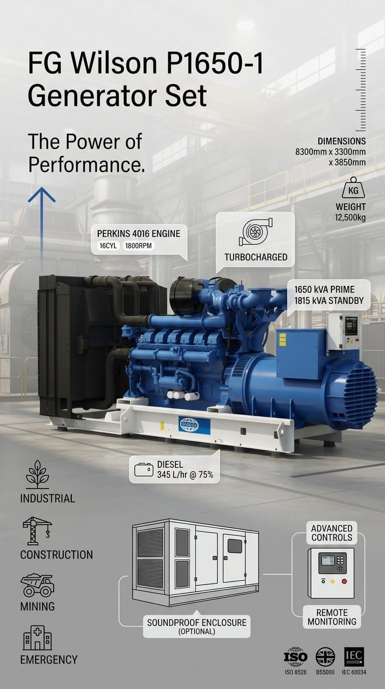FG Wilson P1650-1 Generator Set