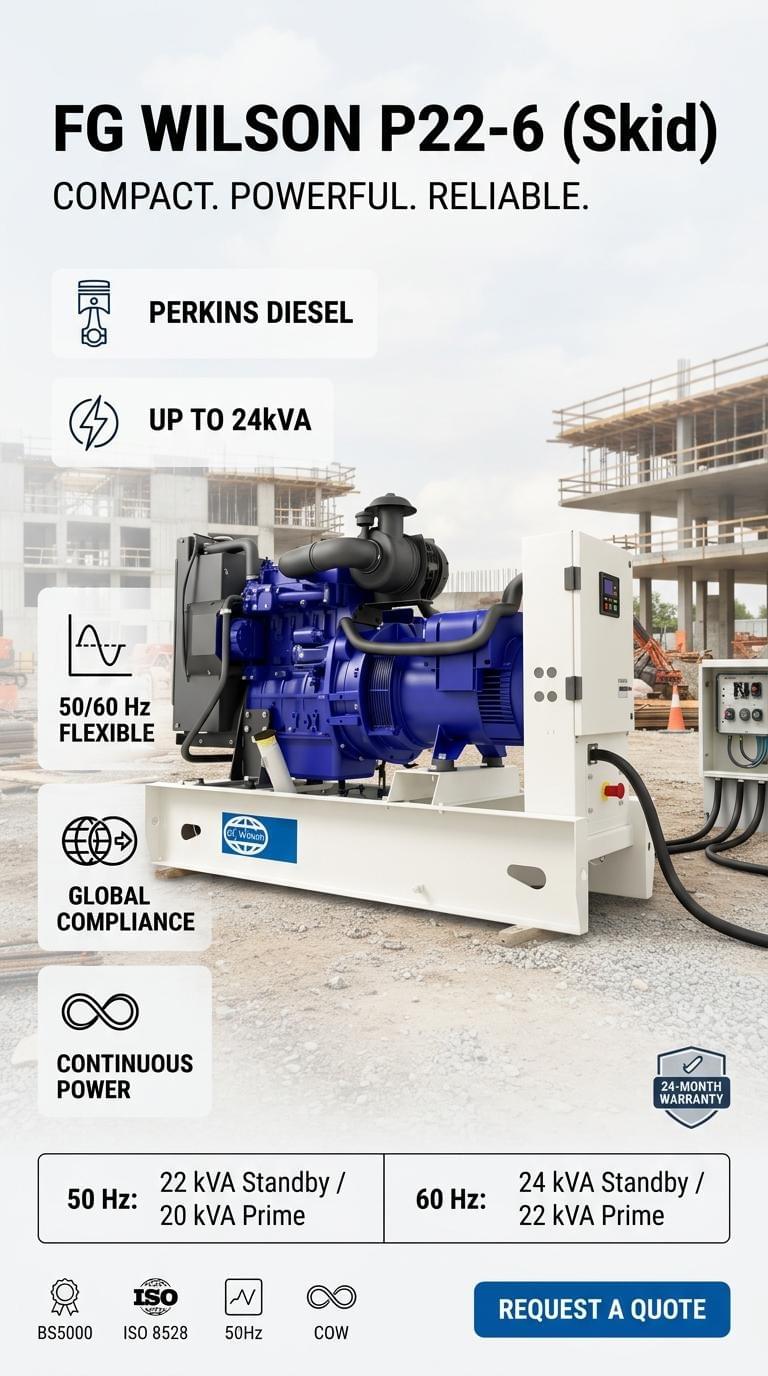 FG Wilson P22-6 (Skid) Generator Set