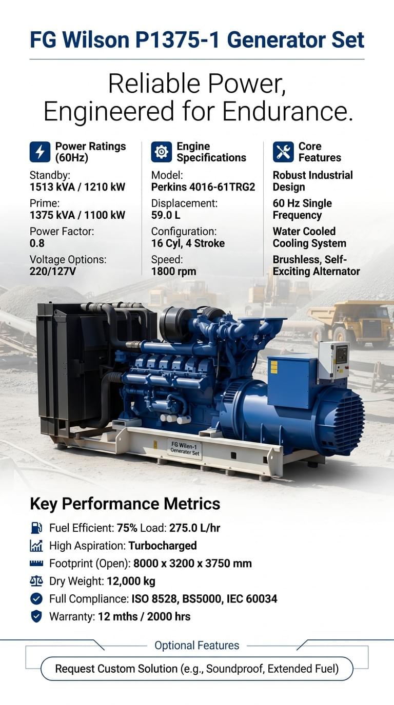 FG Wilson P1375-1 Generator Set