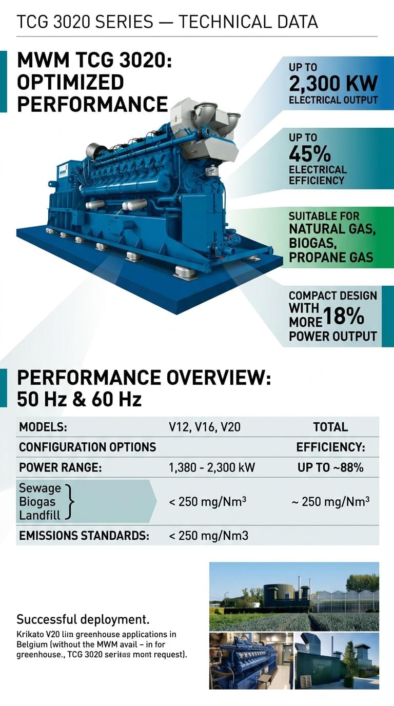 MWM Gas Engine TCG 3020