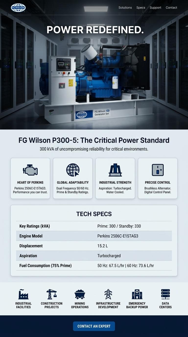 FG Wilson P300-5 Generator Set