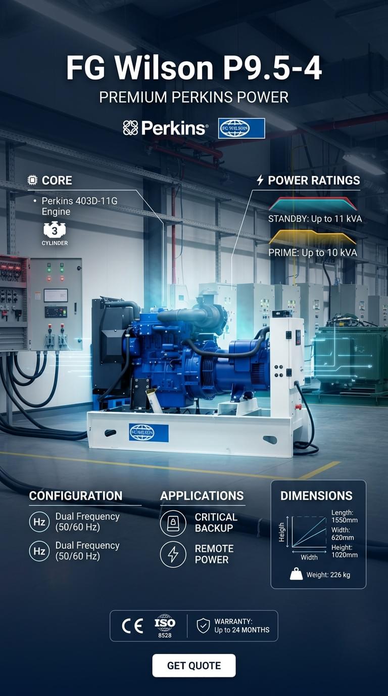 FG Wilson P9.5-4 Generator Set