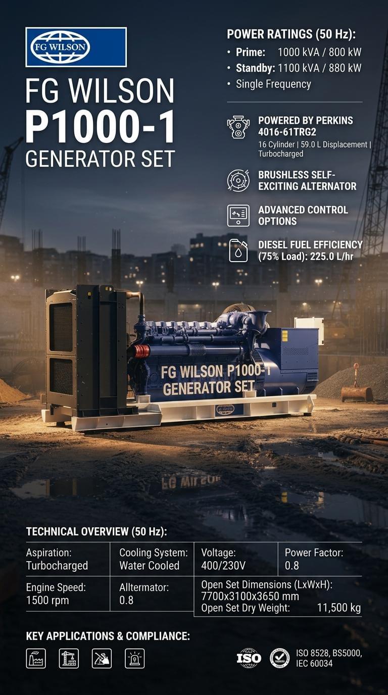 FG Wilson P1000-1 Generator Set