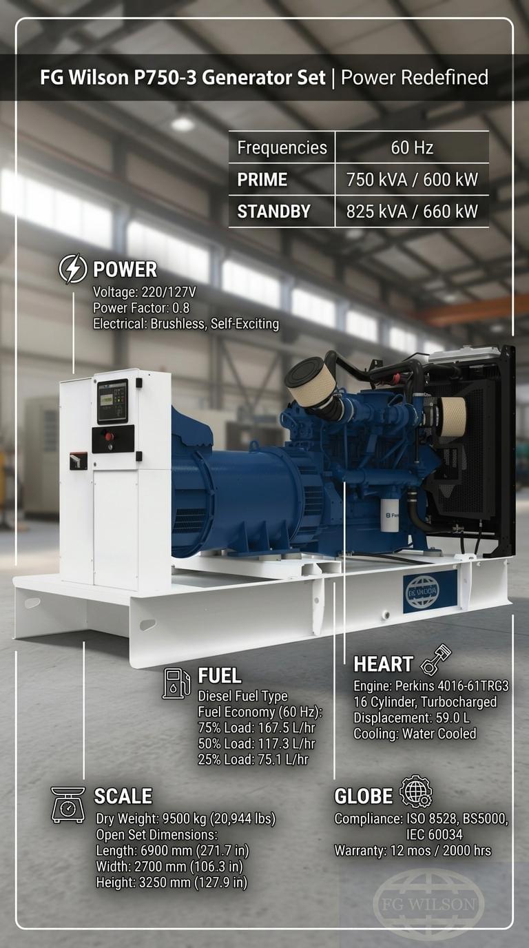 FG Wilson P750-3 Generator Set