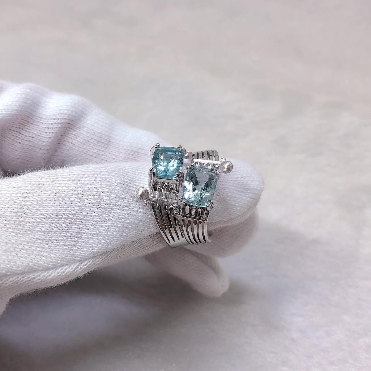 作品圖為TingXuanJewelry量身創作手工寶石閨蜜戒 作品圖為TingXuanJewelry量身創作手工寶石閨蜜戒