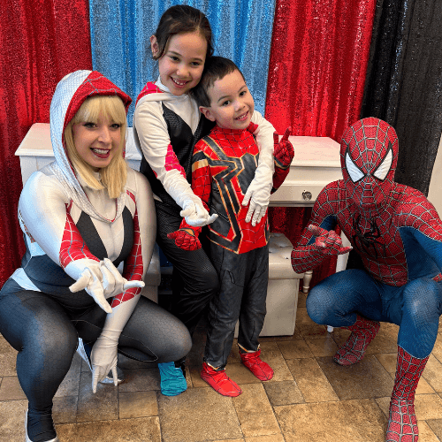 Spider Gwen Ghost Spider Spiderverse Superhero Performer Kids Party Character Birthday Party Entertainer Edmonton Special Events Spider Gwen Ghost Spider Spiderverse Superhero Performer Kids Party Character Birthday Party Entertainer Edmonton Special Events