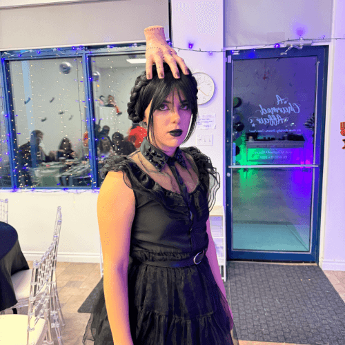 Wednesday Addams Family Performer Villain Characters Edmonton Live Entertainment Halloween Party Birthday Special Events Wednesday Addams Family Performer Villain Characters Edmonton Live Entertainment Halloween Party Birthday Special Events