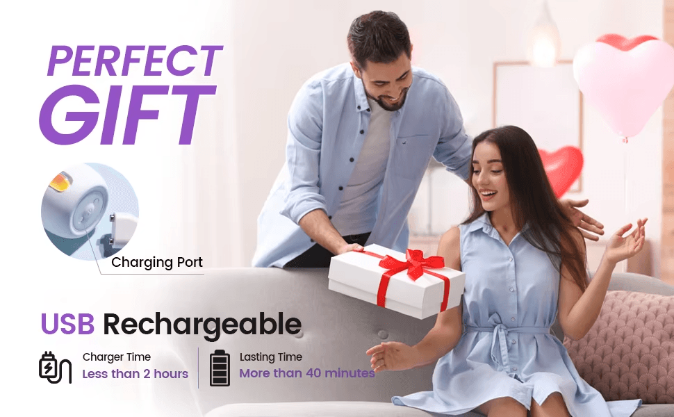 Cute Scissor Rabbit Mini Wand Vibrator Quiet Waterproof Personal G-Point Massage Device (Yellow) App