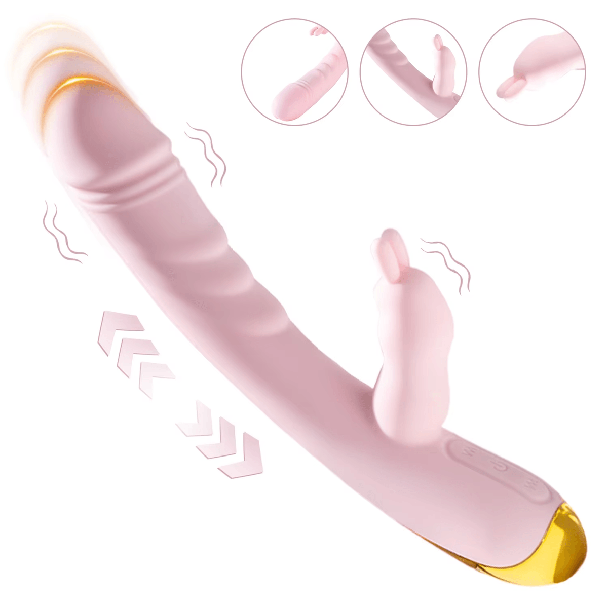 Women's G-Spot Clitoral Stimulator Rabbit Vibrator Tongue-Licking Sex Toy for Female Masturbation